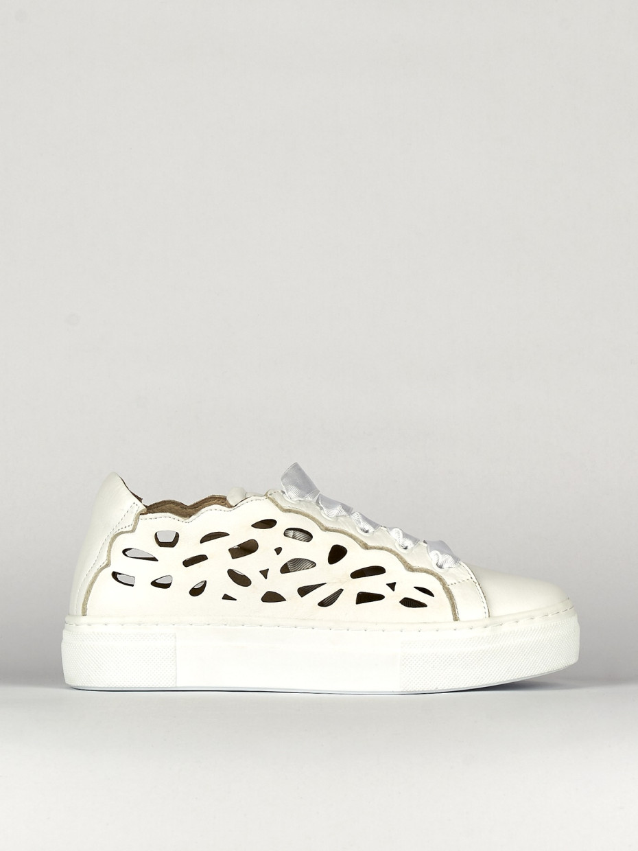 Sneakers pelle bianco