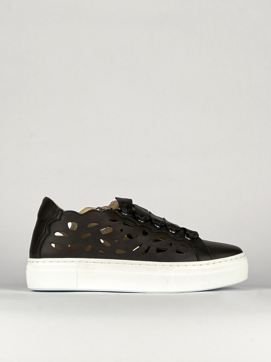 Sneakers pelle nero