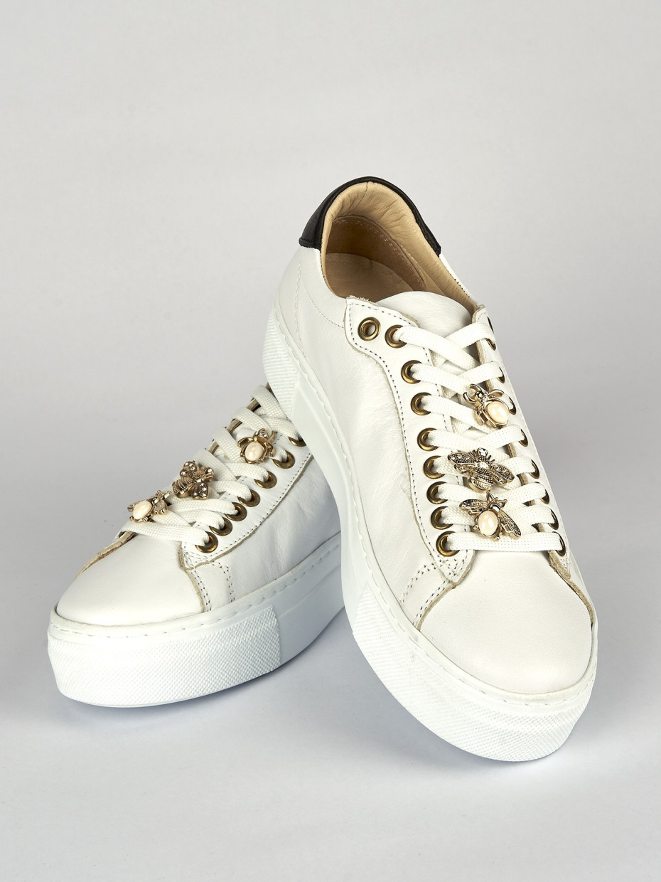 Sneakers pelle bianco