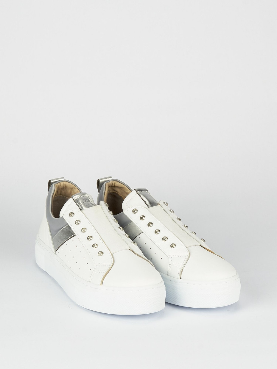 Sneakers pelle bianco