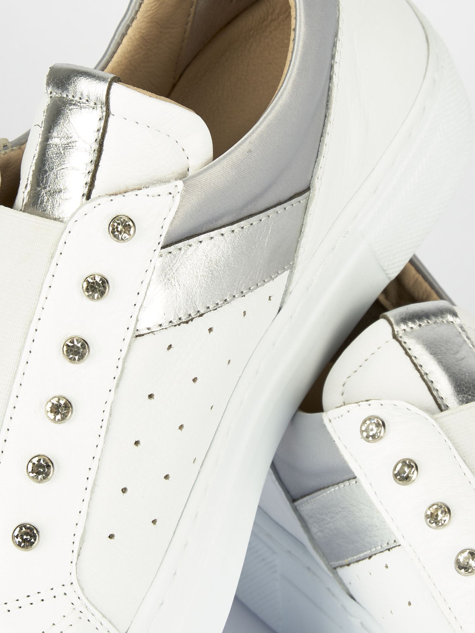 Sneakers pelle bianco