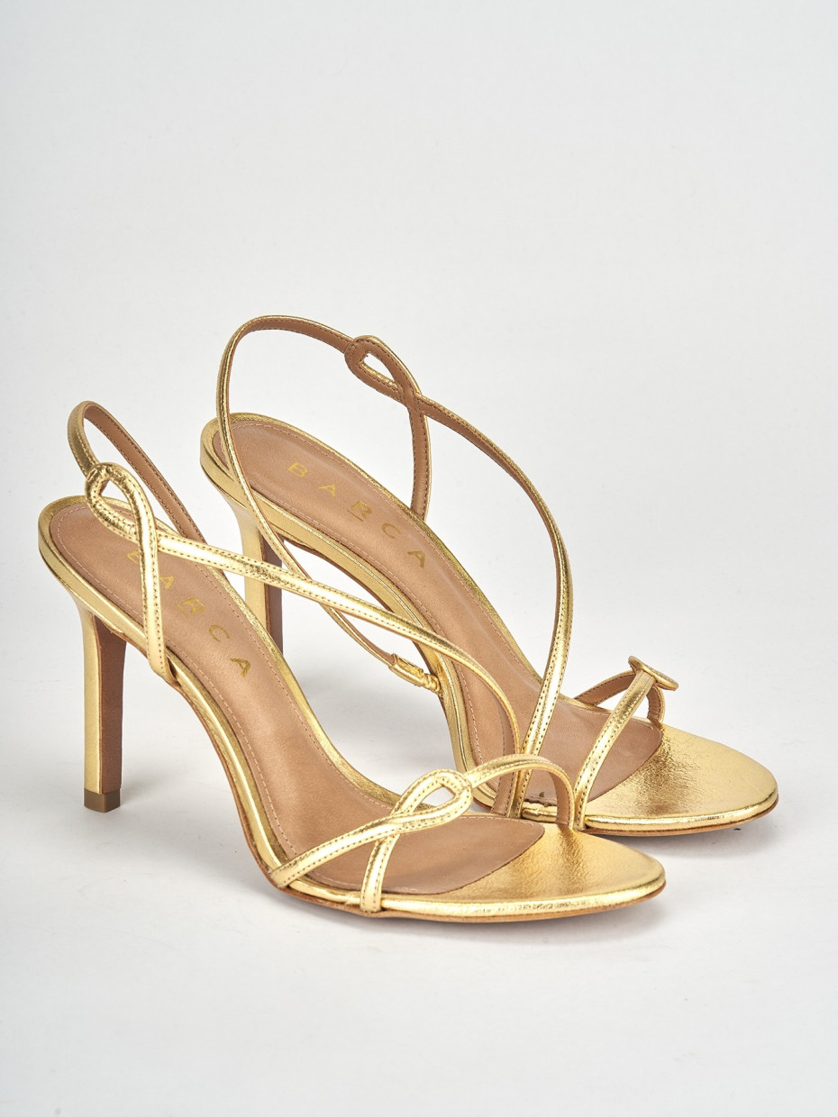 Sandali oro tacco hotsell