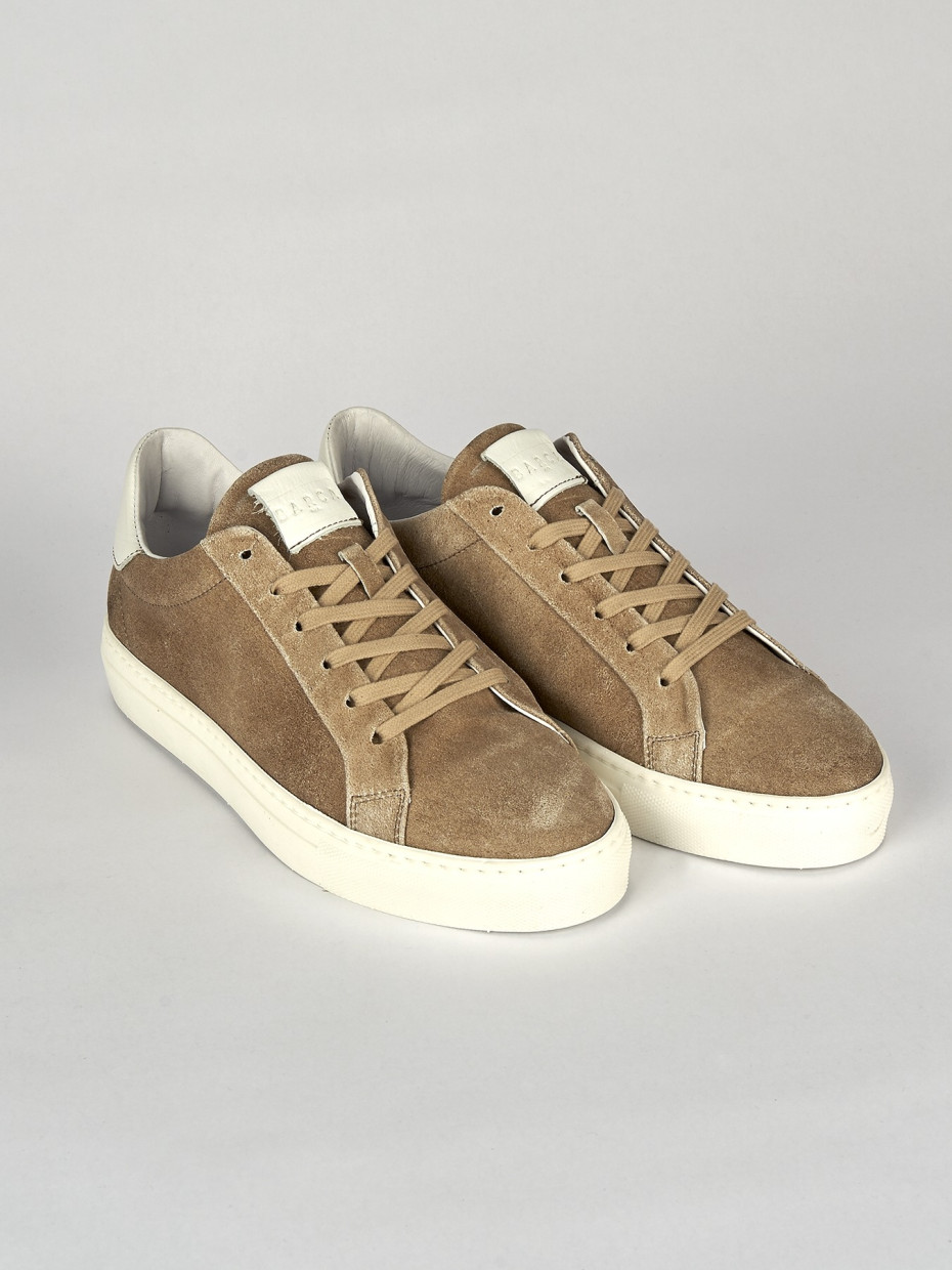 Sneakers camoscio beige