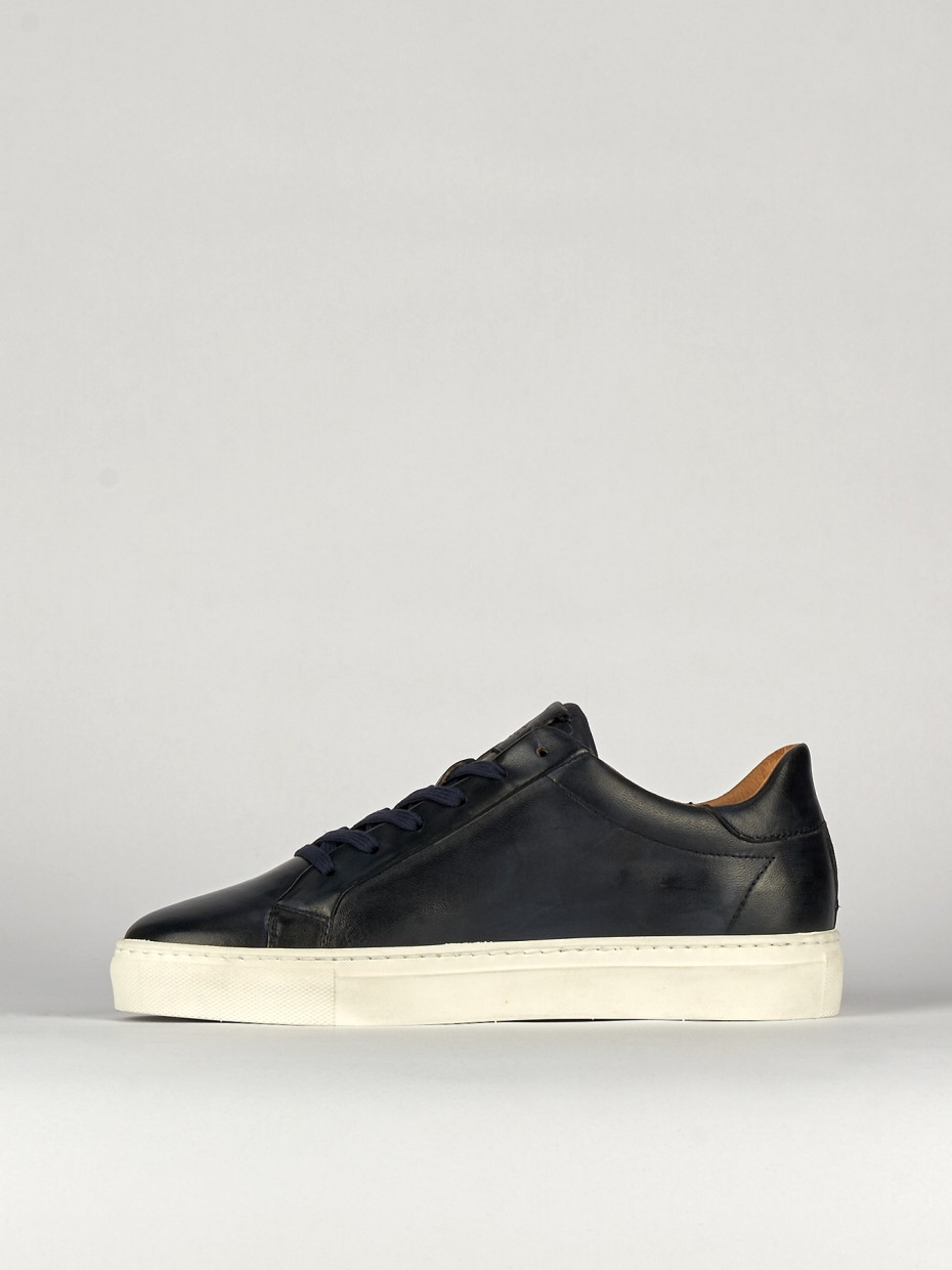 Sneakers blu leather