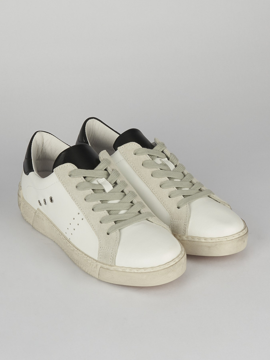 Sneakers pelle bianco