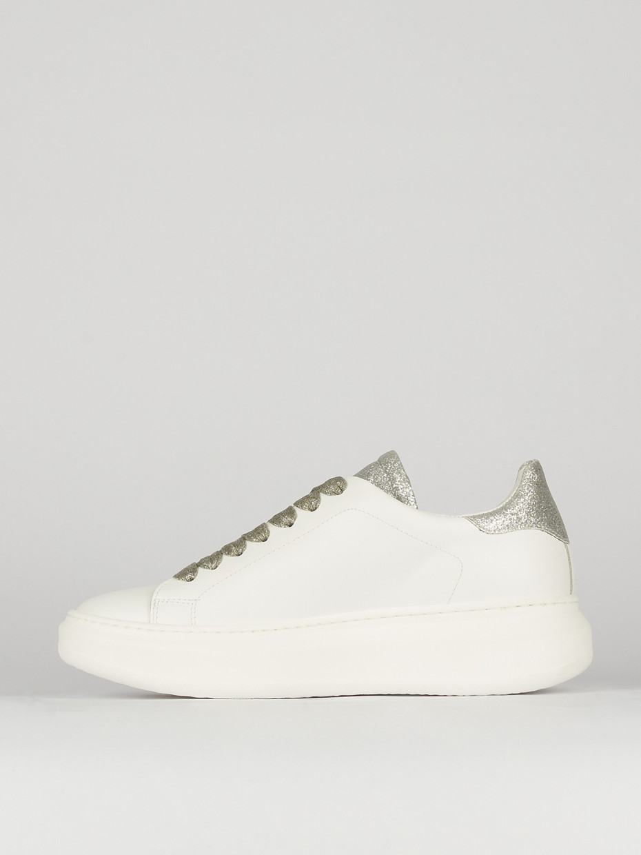 Sneakers pelle bianco