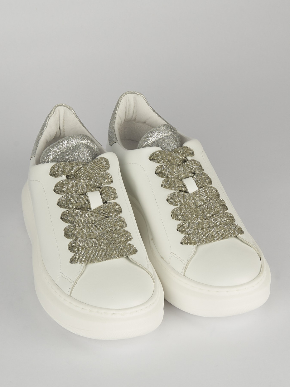 Sneakers pelle bianco