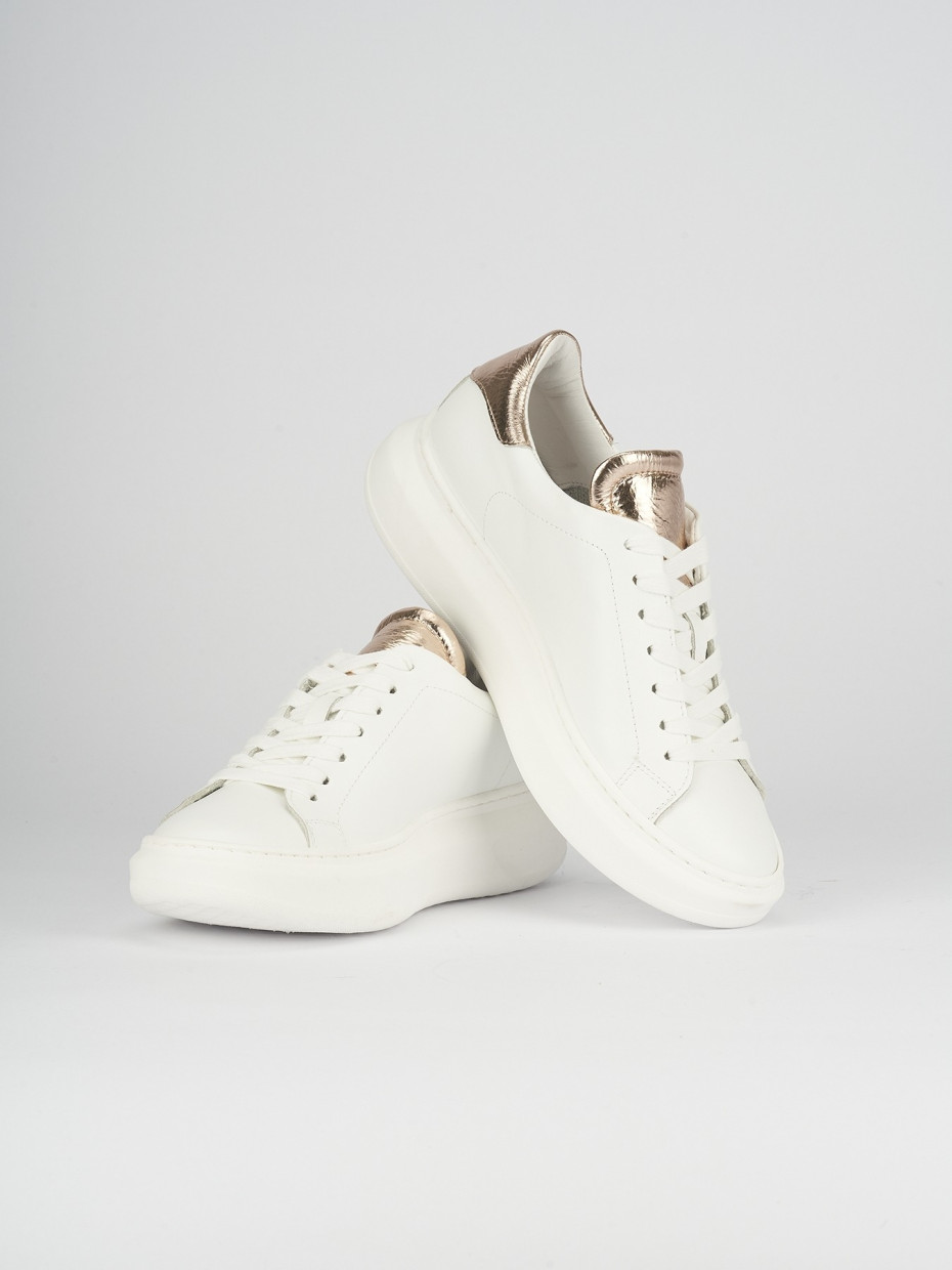 Sneakers pelle bianco