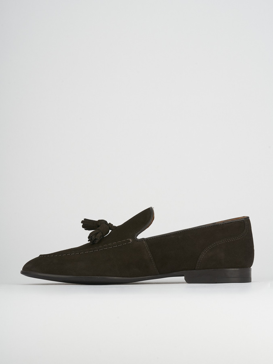 Loafers dark brown chamois