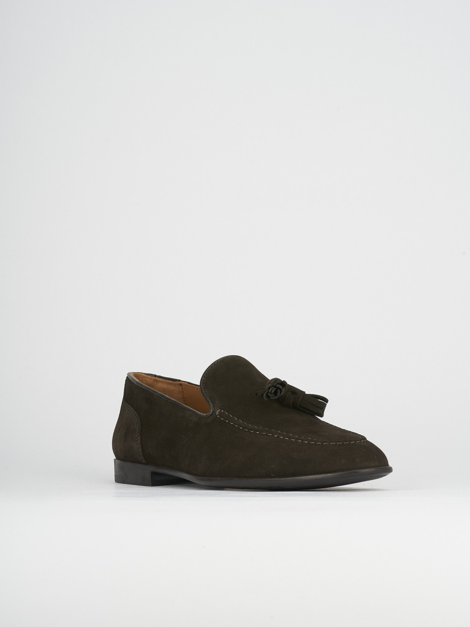 Loafers dark brown chamois