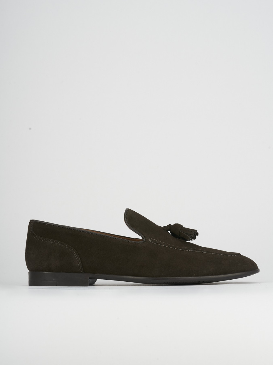 Loafers dark brown chamois