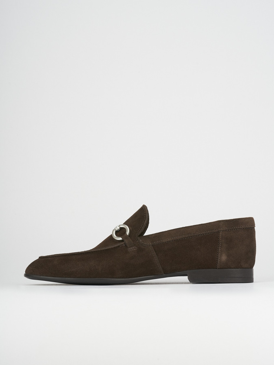 Loafers dark brown chamois
