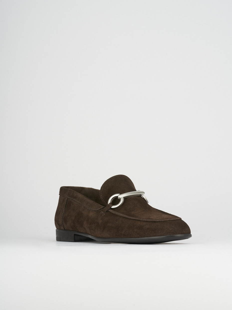 Loafers dark brown chamois