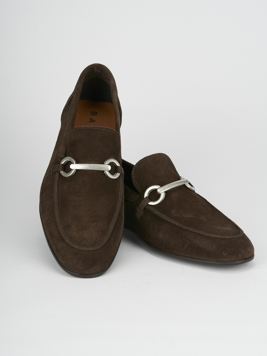 Loafers dark brown chamois