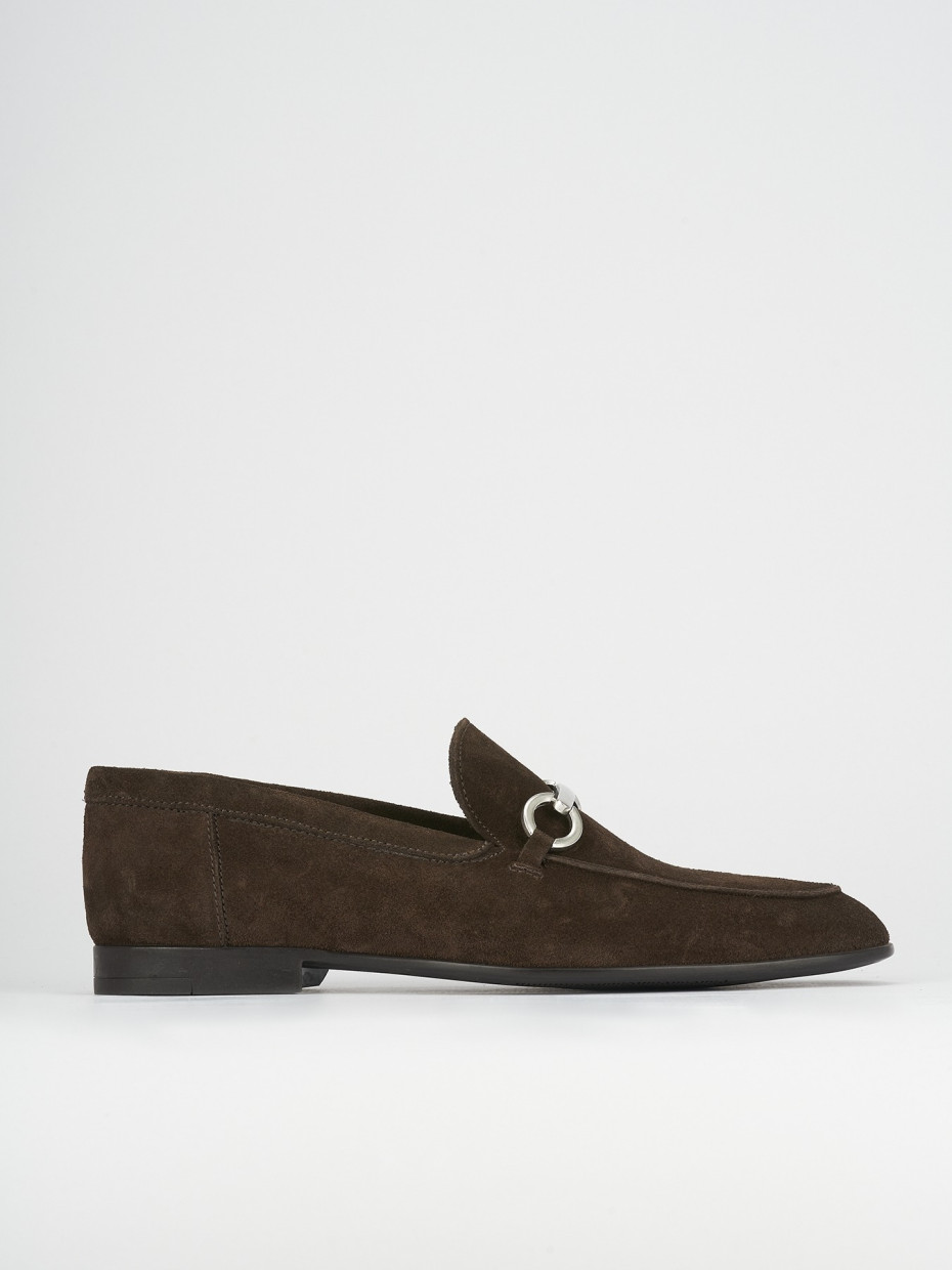 Loafers dark brown chamois