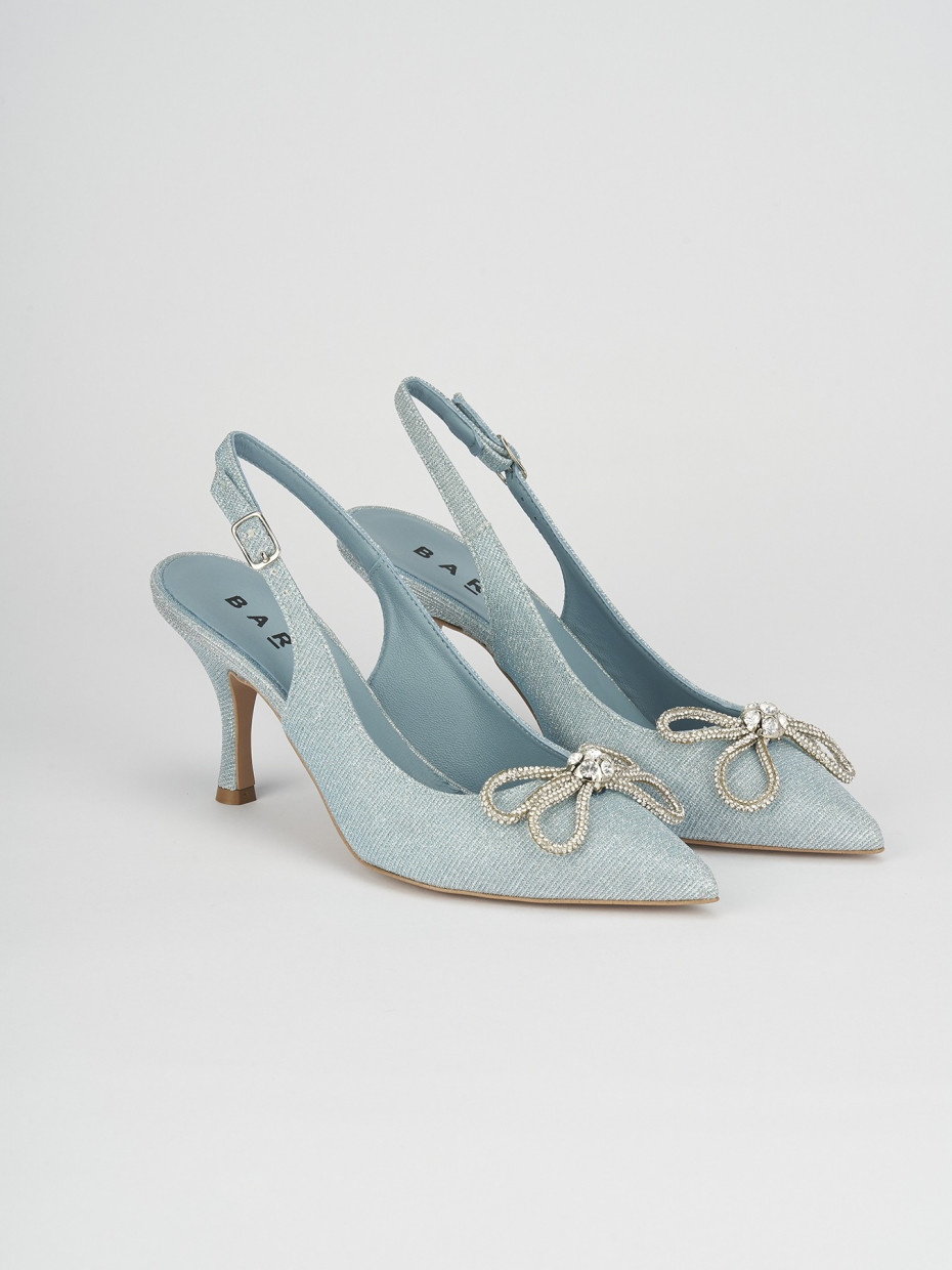 Blue top sparkle pumps