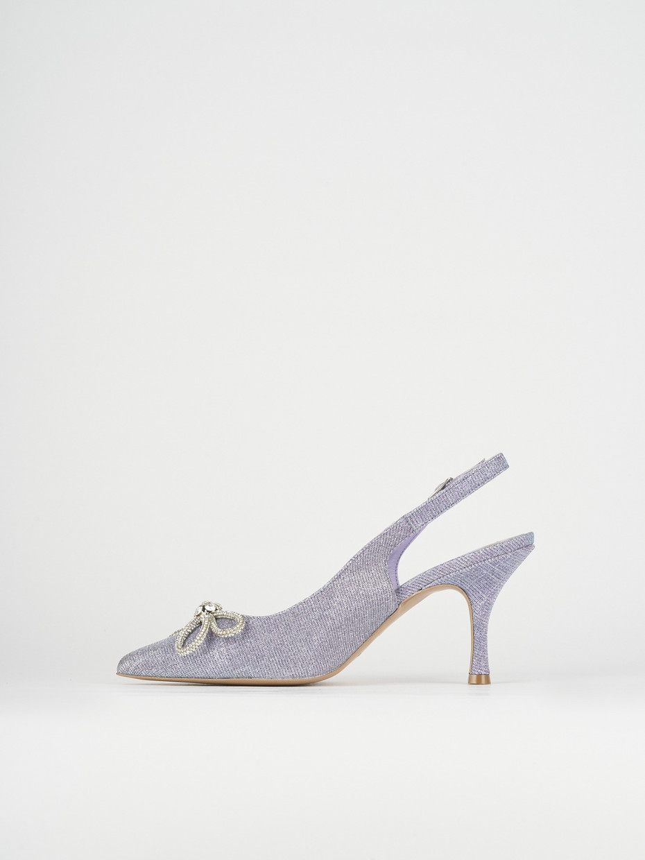 Pumps heel 5 cm pink glitter