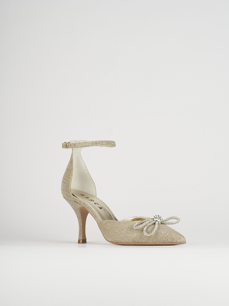 Decollete e slingback tacco 7cm glitter oro Barca Stores
