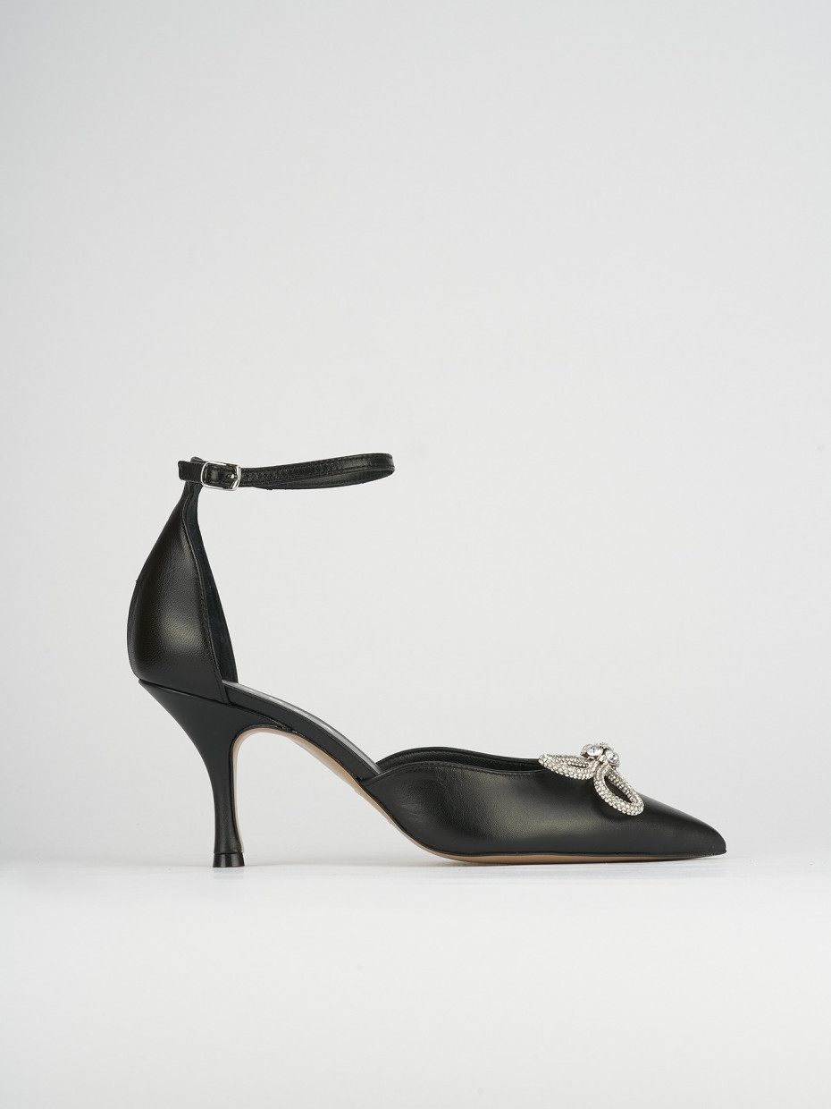 Pumps heel 7 cm black leather