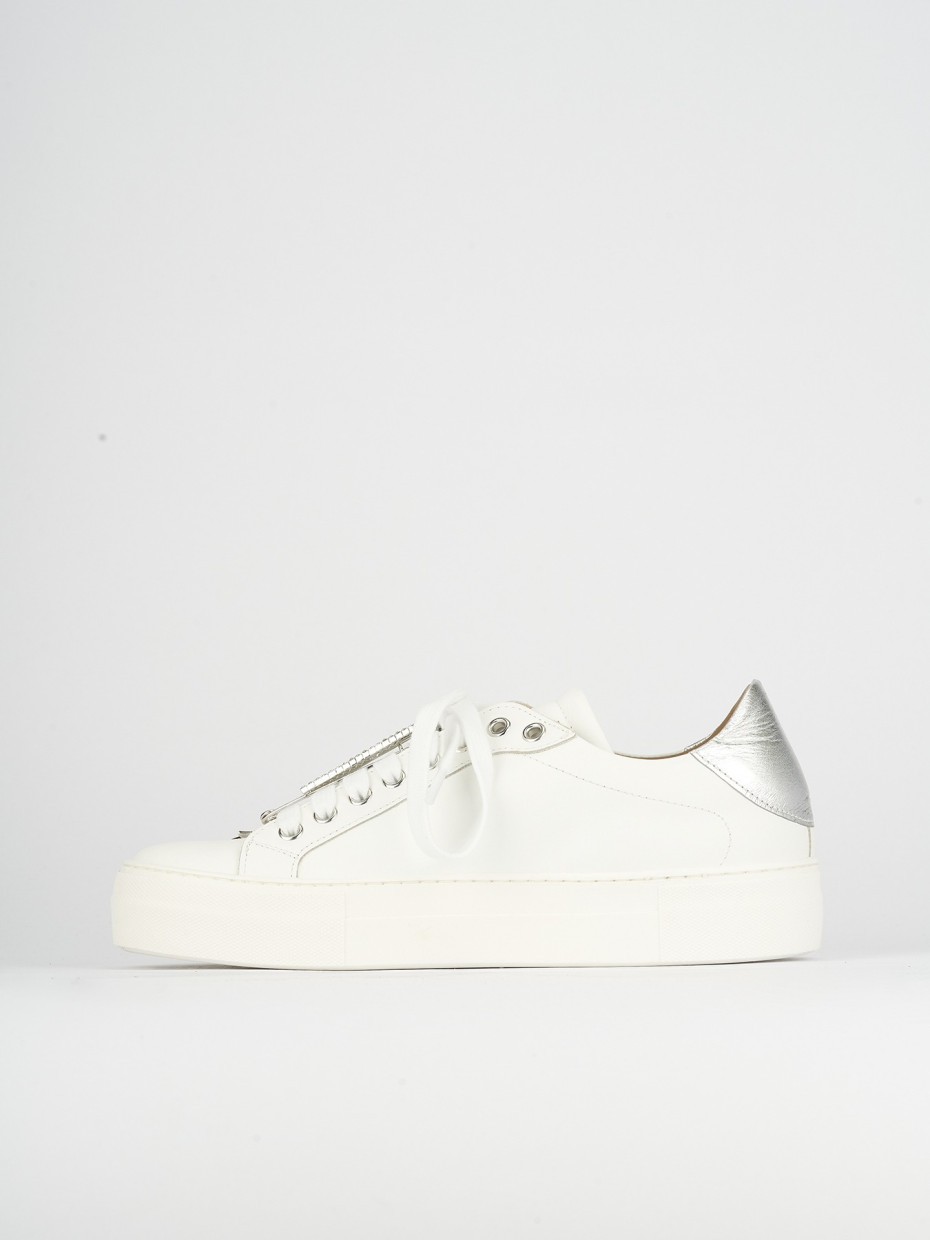 Sneakers pelle bianco