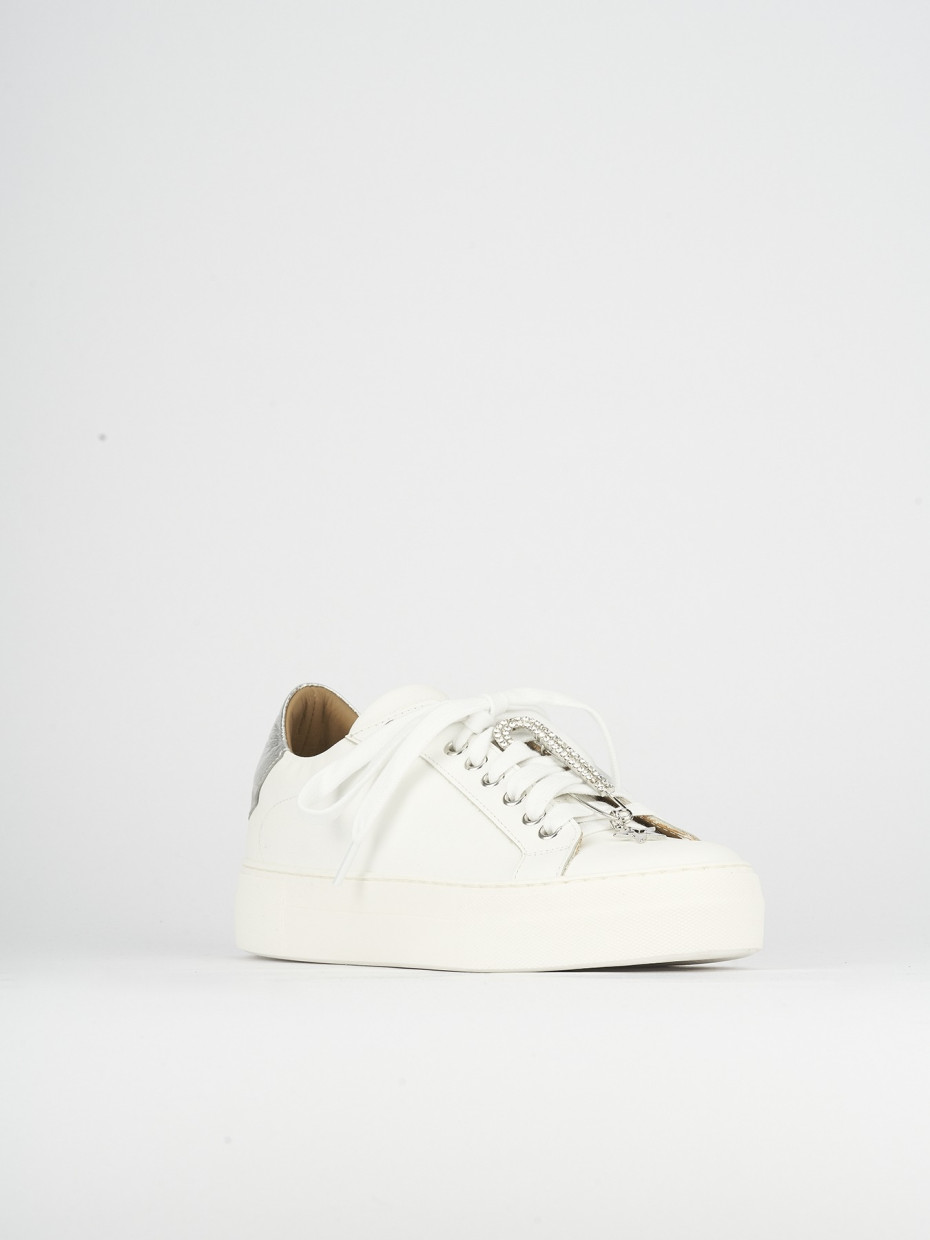 Sneakers pelle bianco