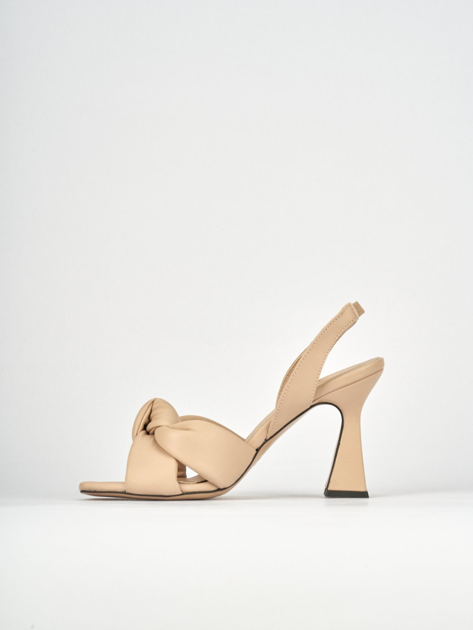Sandali tacco 9cm pelle rosa