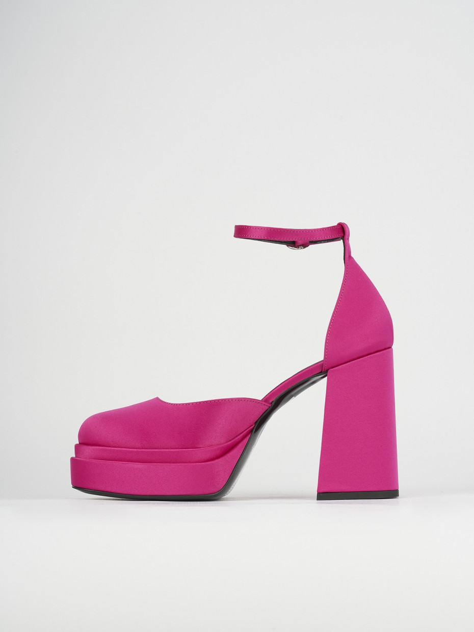 Pumps heel 11 cm pink satin