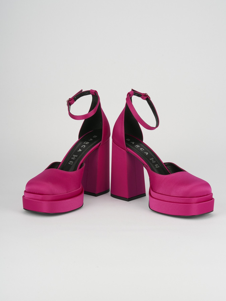 Pumps heel 11 cm pink satin