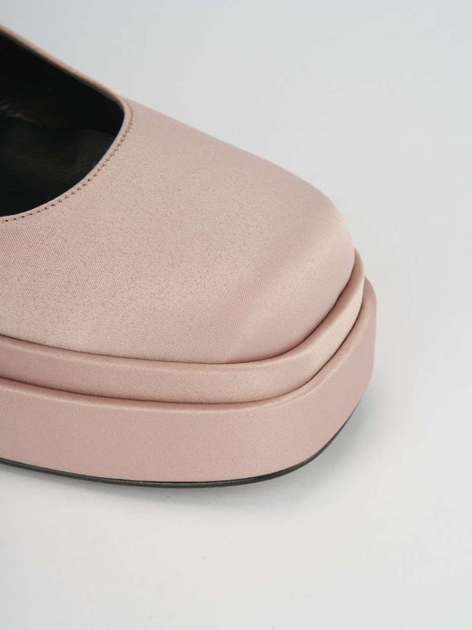 Pumps heel 11 cm pink satin