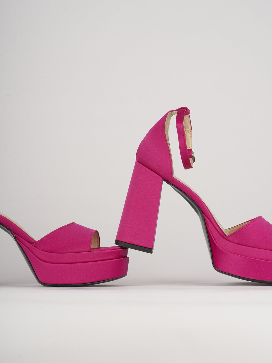 High heel sandals heel 11 cm pink leather