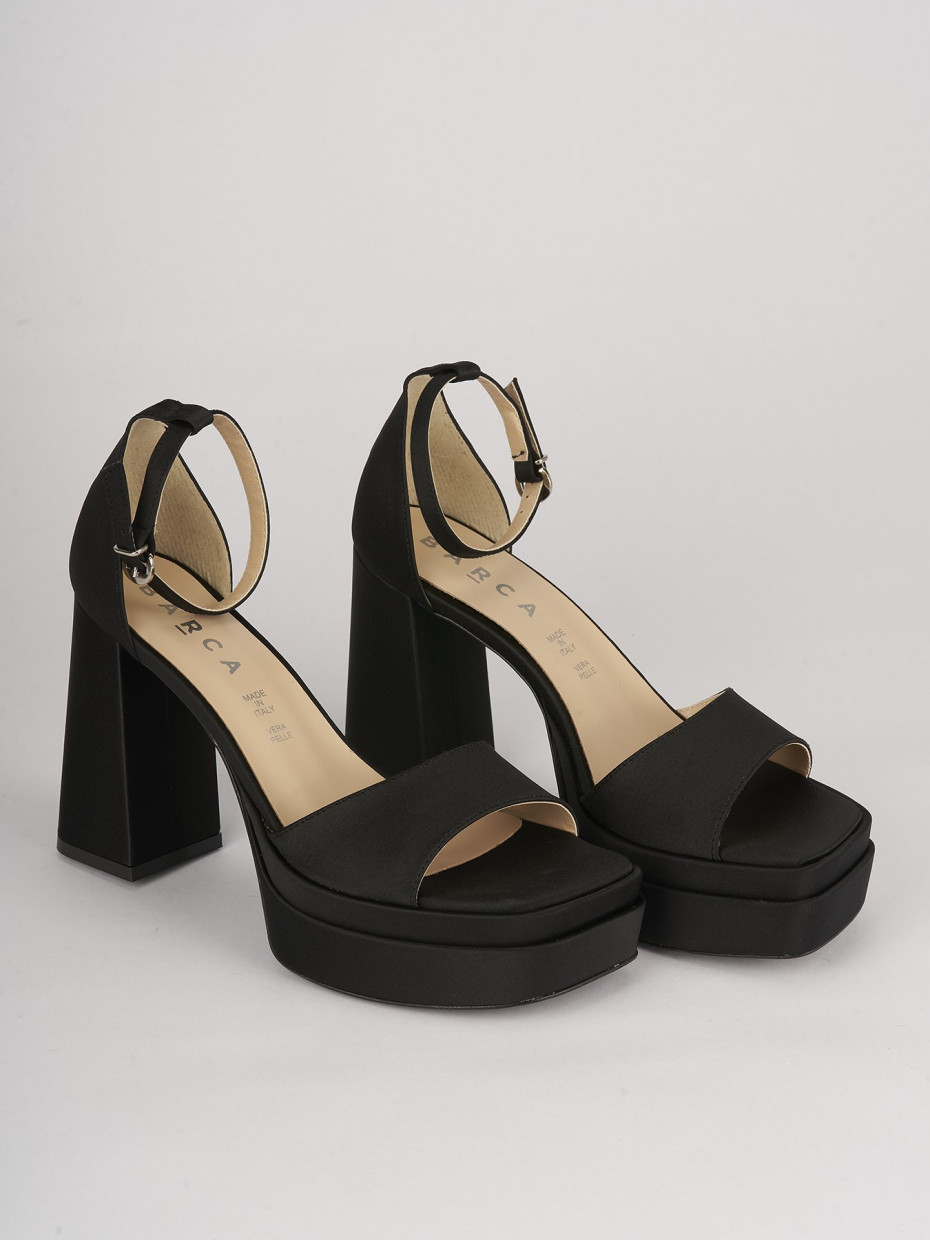 Sandali tacco 11cm pelle nero