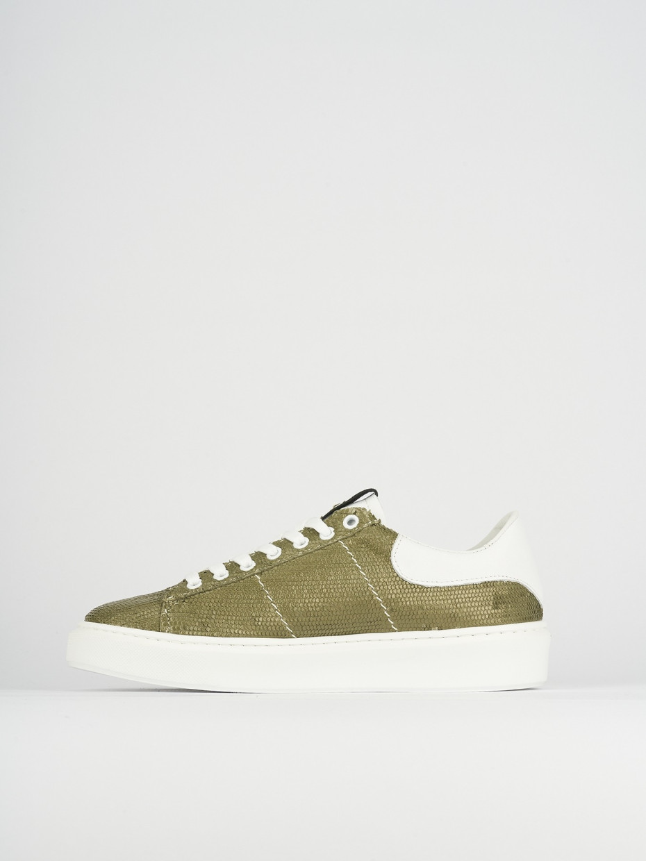 Sneakers pelle verde