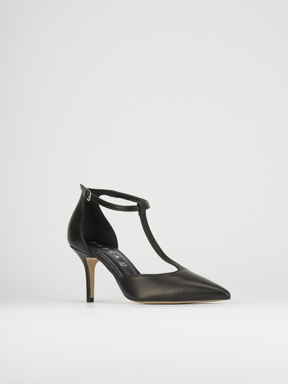 Pumps heel 7 cm black leather