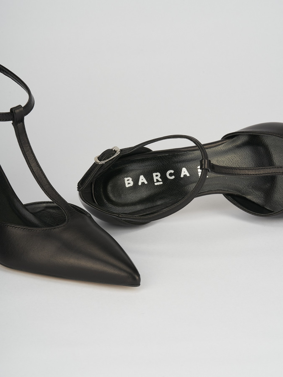 Pumps heel 7 cm black leather