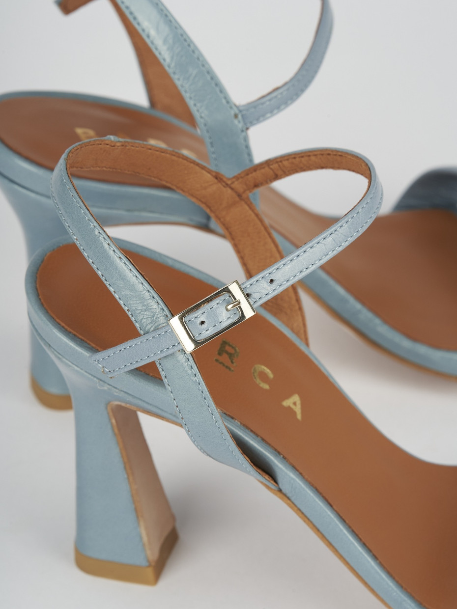 Baby blue sandals heels top