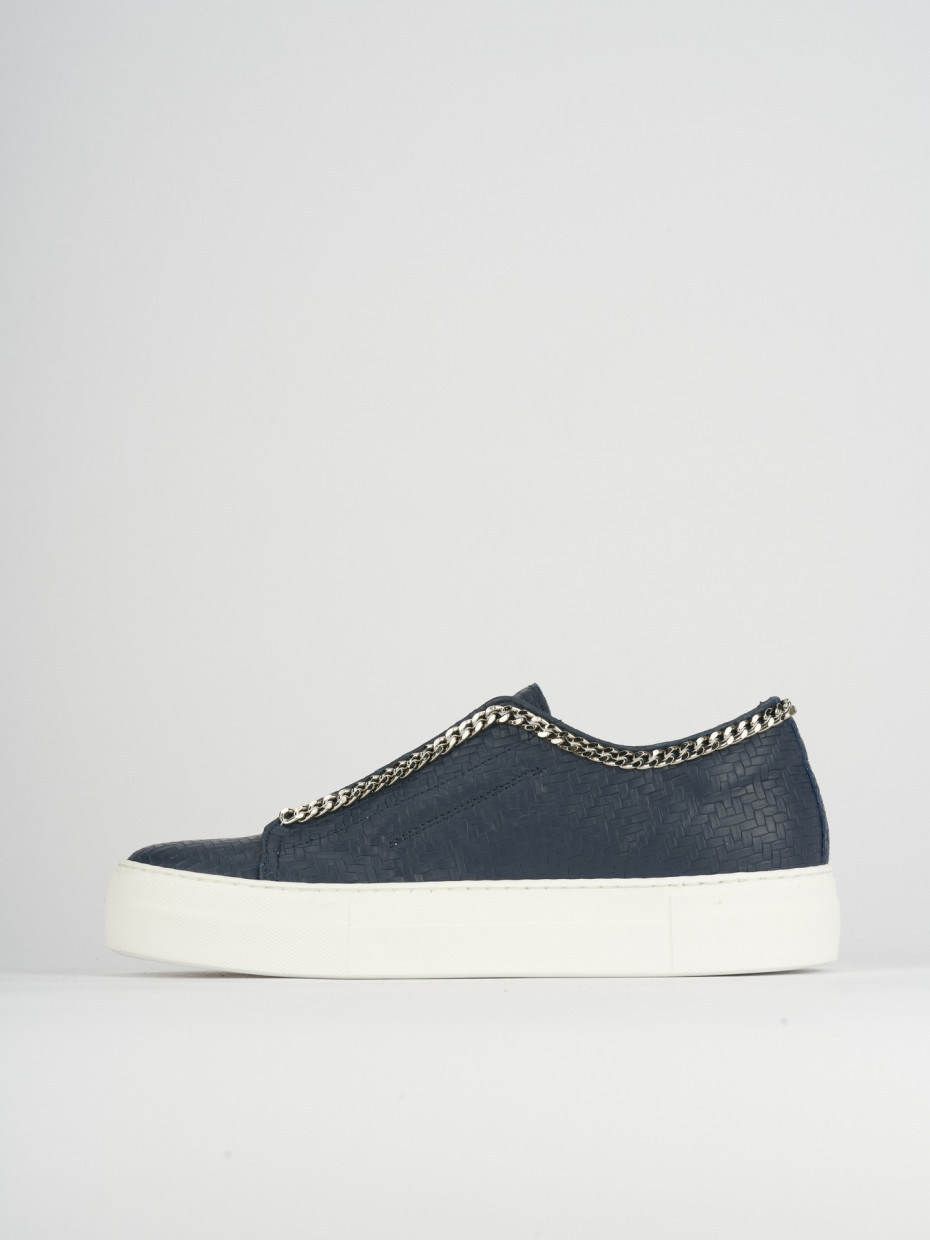 Sneakers blu leather