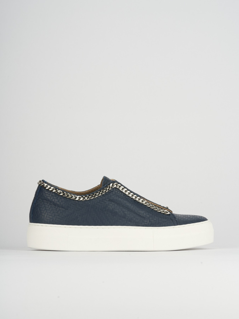 Sneakers blu leather