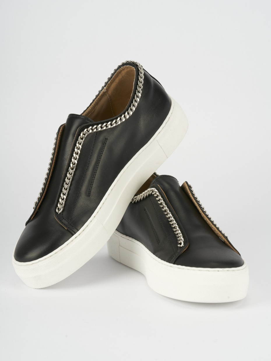 Sneakers pelle nero