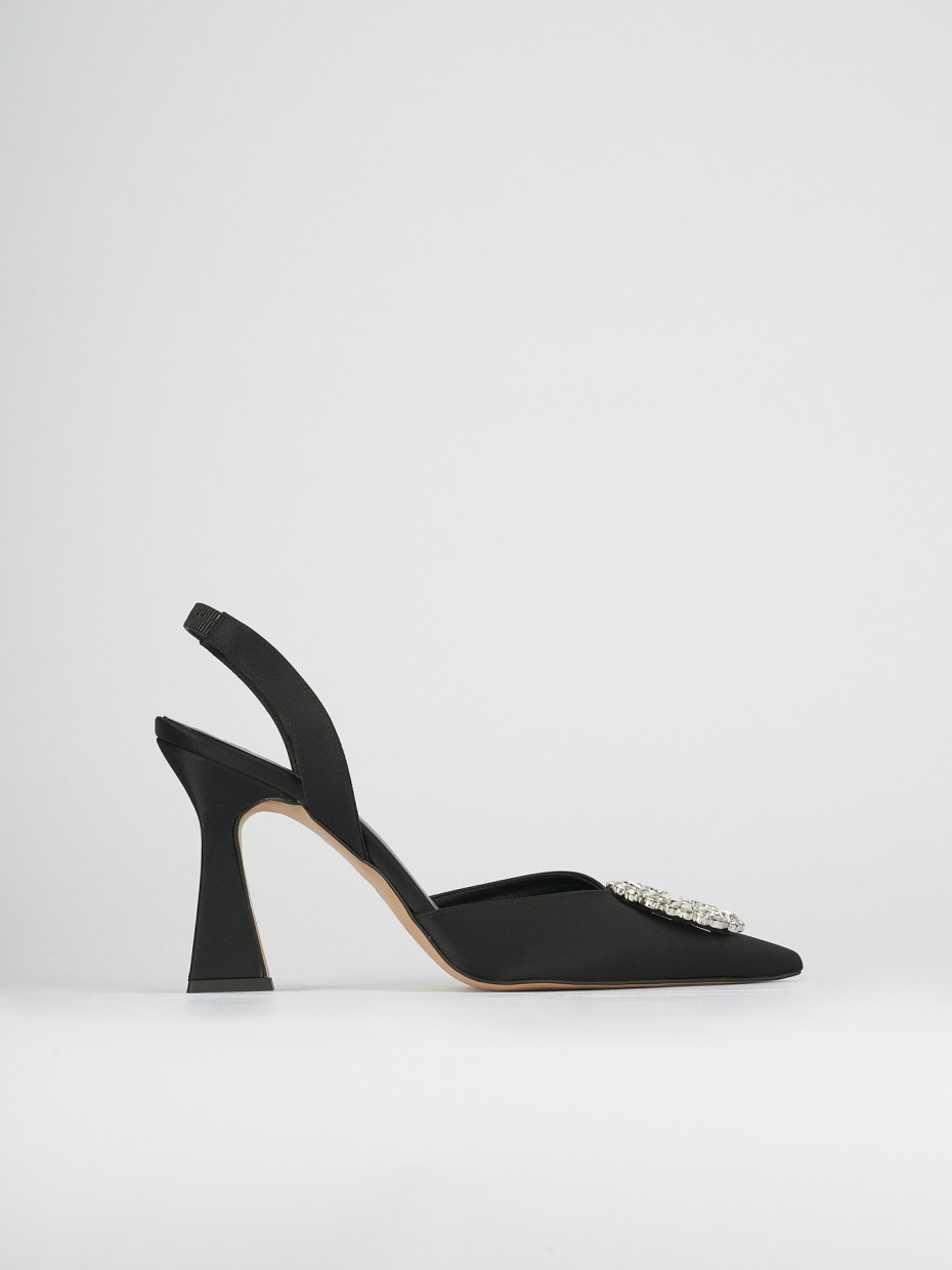 Pumps heel 9 cm black leather
