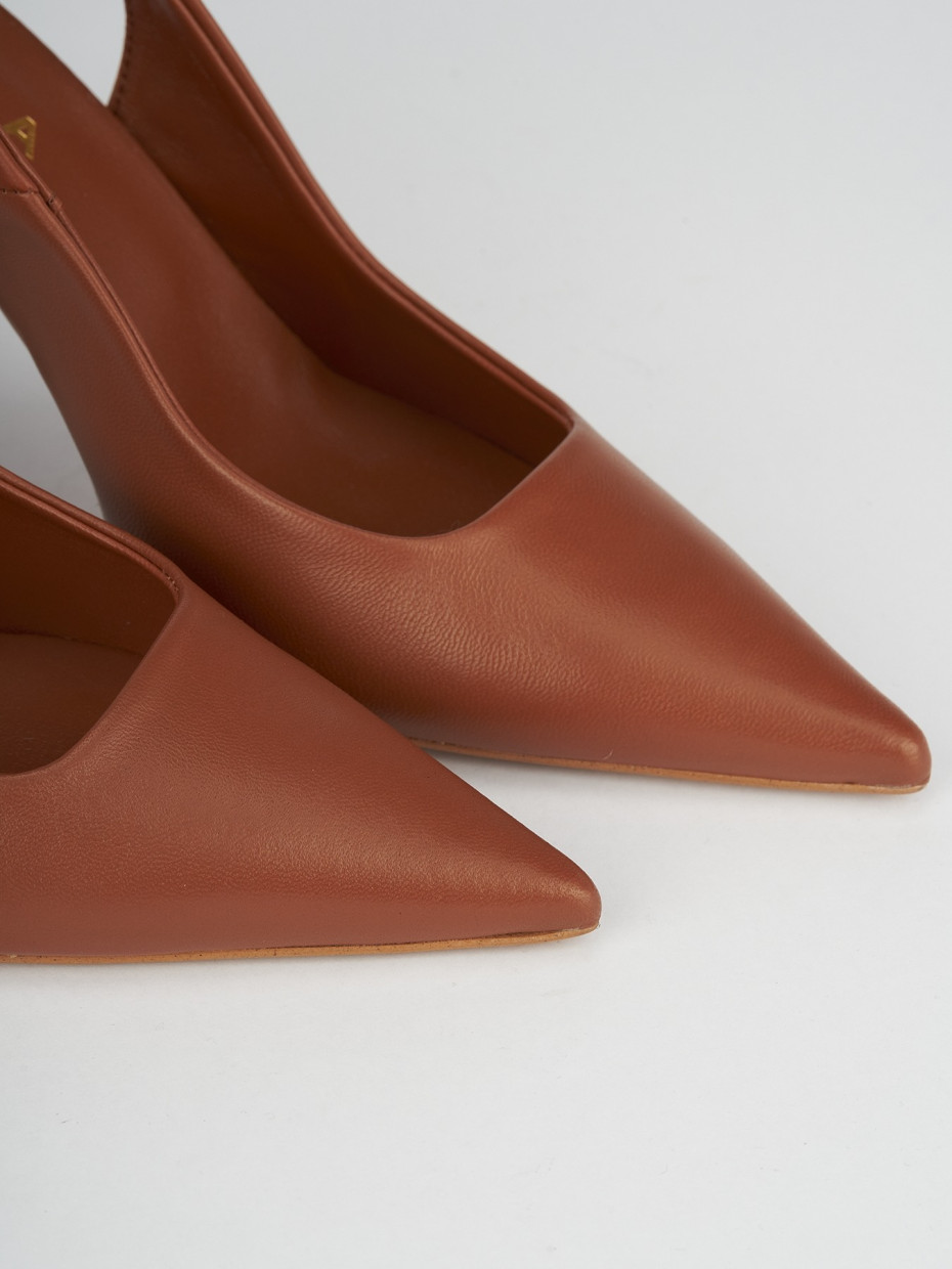 Cognac pumps leather hotsell