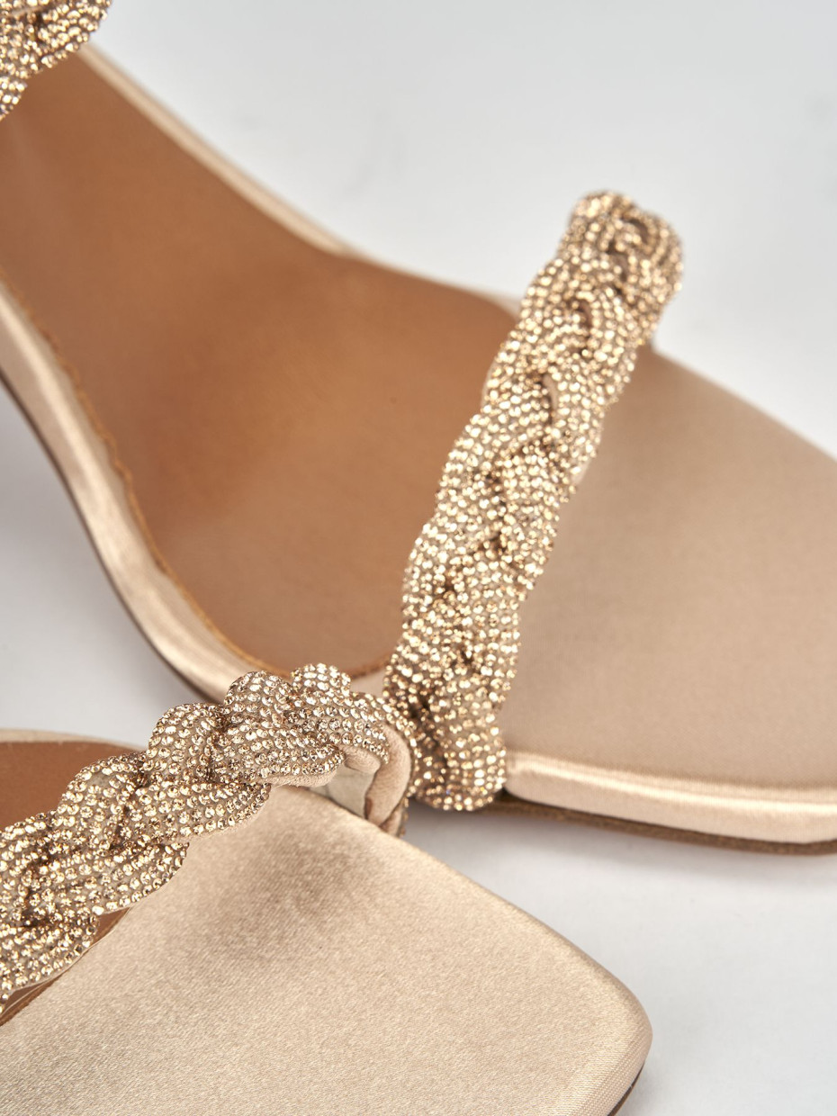 Sandali tacco 7cm pelle rosa