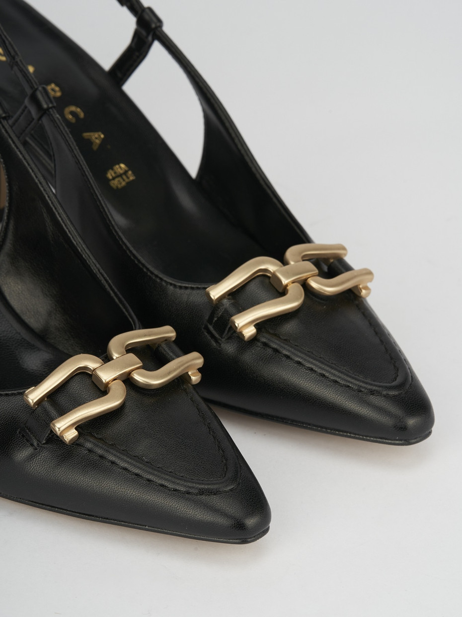 Pumps heel 7 cm black leather