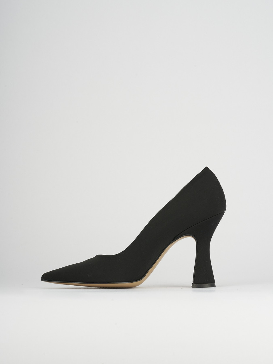 Pumps heel 10 cm black licra