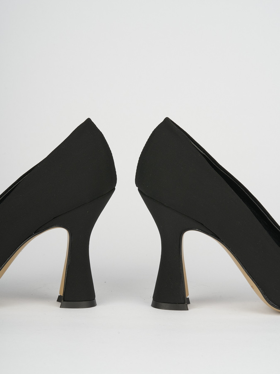 Pumps heel 10 cm black licra