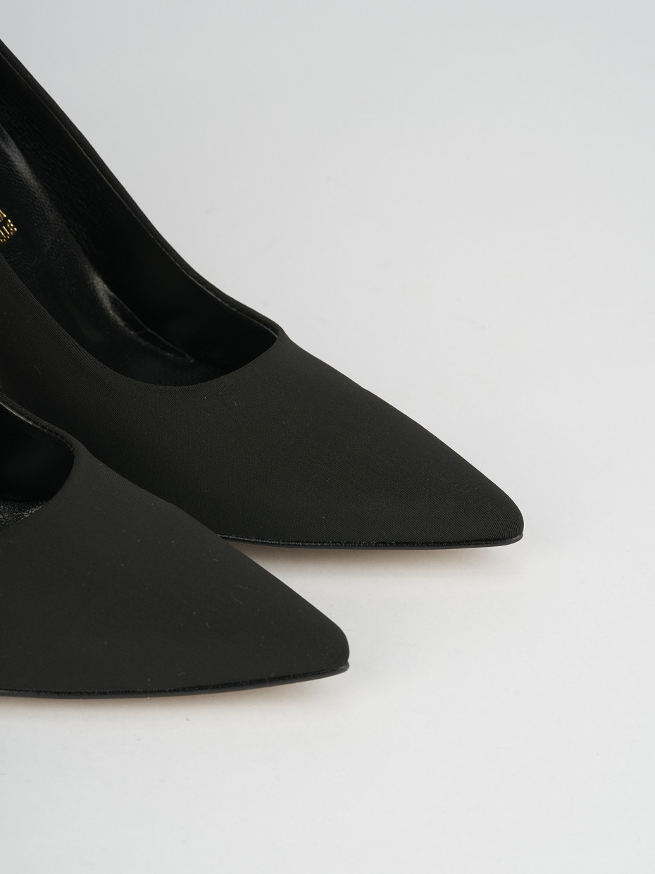 Pumps heel 10 cm black licra