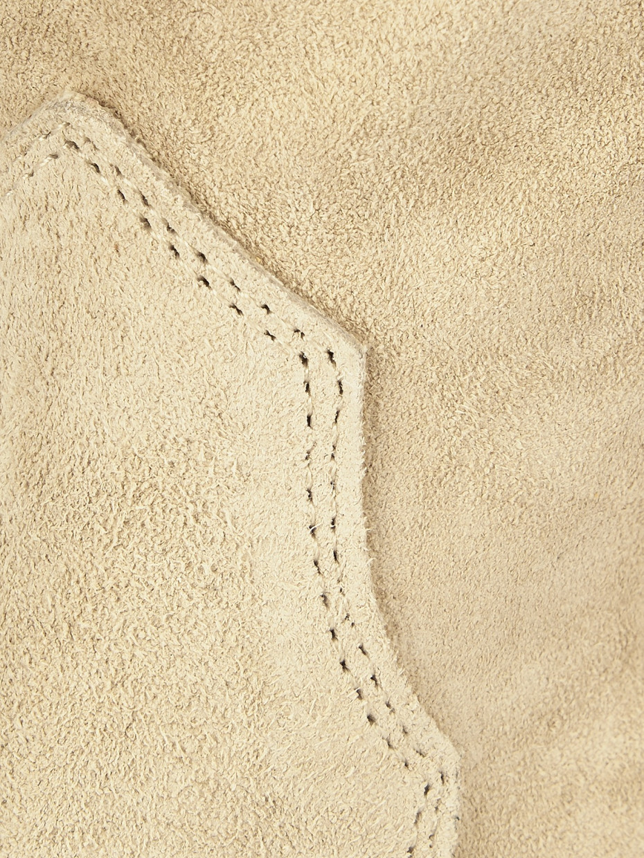 Stivali tacco 2cm camoscio beige Barca Stores