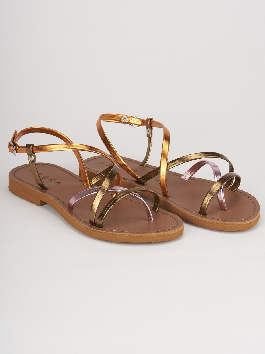 Multicolor sandals low heel store