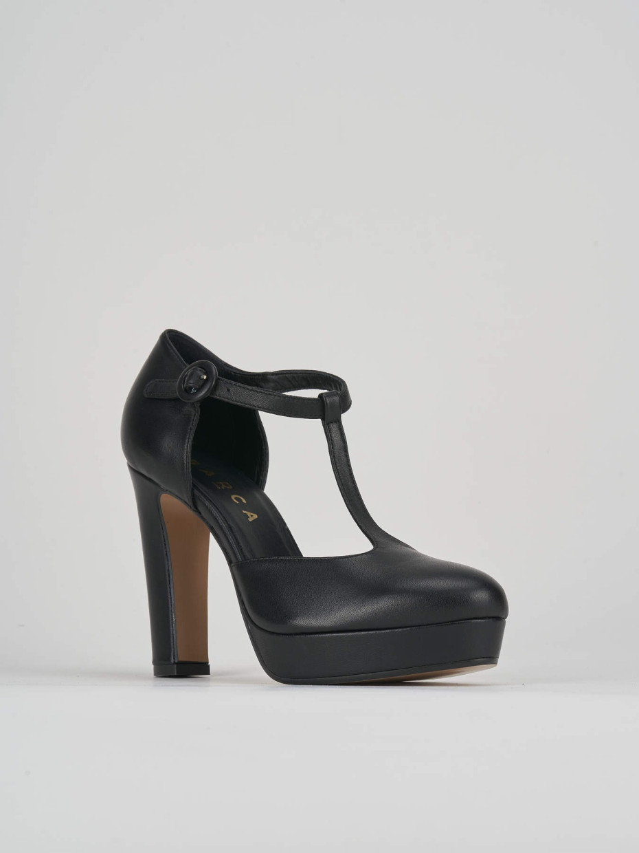Pumps heel 9 cm black leather