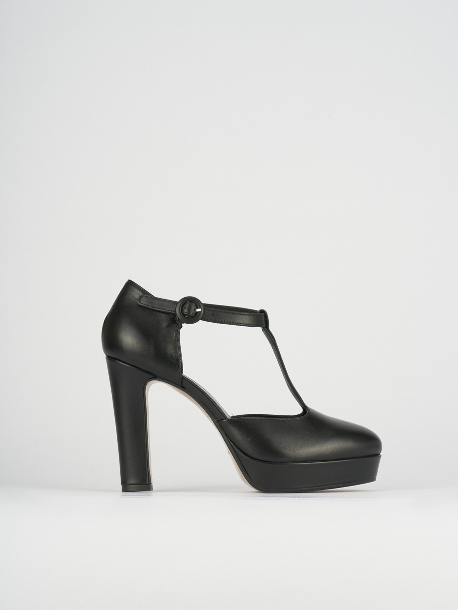 Pumps heel 9 cm black leather