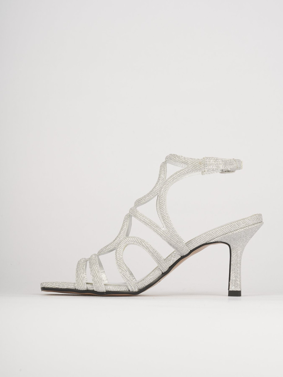 Sandali tacco 6cm pelle oro